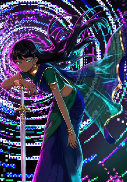 Cyberpunk x Fantasy Oc